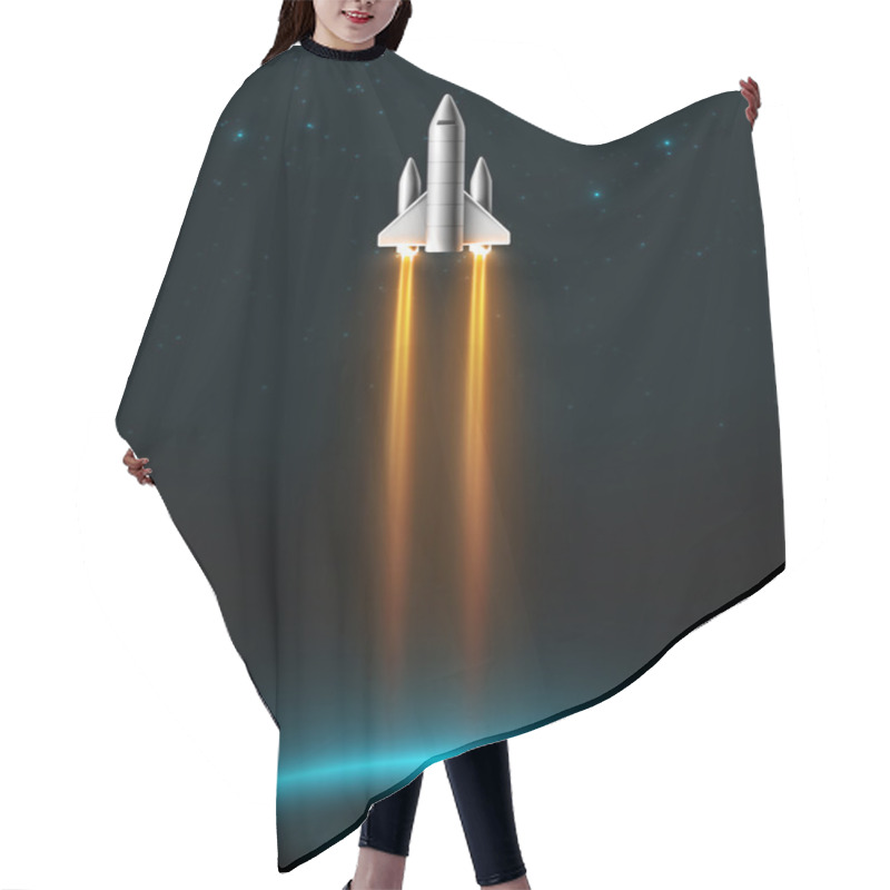Personality  Rocket Launch Hair Cutting Cape