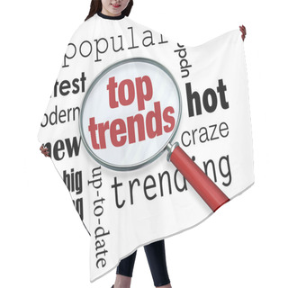 Personality  Top Trends Words Under A Magnifying Glass Hair Cutting Cape