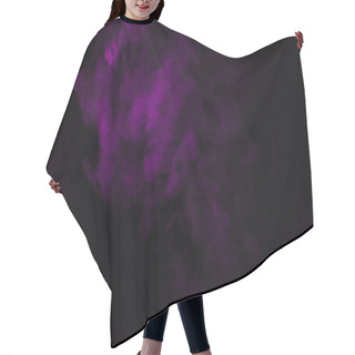 Personality  Abstract Fantasy Black Background With Violet Smoke  Hair Cutting Cape
