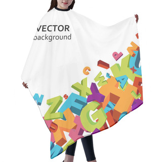 Personality  Letters Background Hair Cutting Cape