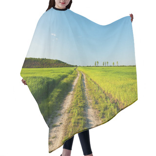 Personality  Rural Road At Sunset Hair Cutting Cape