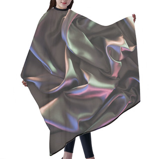 Personality  Colored Beautiful Shiny Silk Fabric Background Hair Cutting Cape
