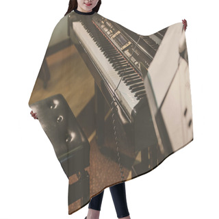 Personality  Electric Piano In Sound Recording Studio Hair Cutting Cape