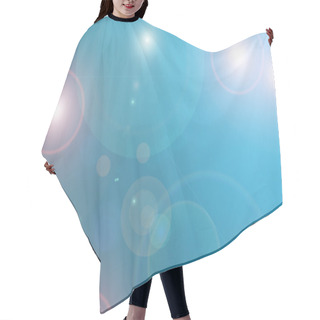 Personality  Abstract Blue Background With Circle Hair Cutting Cape