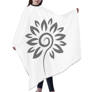 Personality  Pictograph Of  Flower Icon Hair Cutting Cape