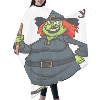 Personality  Evil Cartoon Witch Hair Cutting Cape