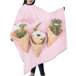 Personality  Flowers In Sugar Cones Hair Cutting Cape