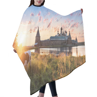 Personality  Solovetsky Idyll Picture Hair Cutting Cape