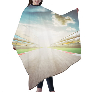 Personality  Motion Blur Racing Circuit  Hair Cutting Cape
