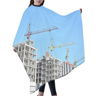 Personality  Crane And Construction Site Hair Cutting Cape