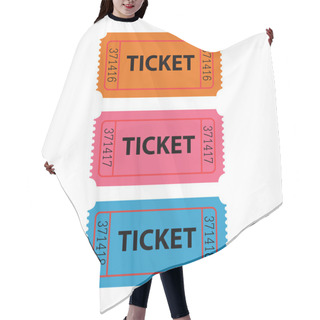 Personality  Ticket Illustration Hair Cutting Cape