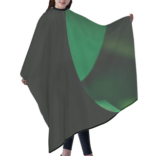 Personality  Green Warping Paper For Decoration On Black  Hair Cutting Cape