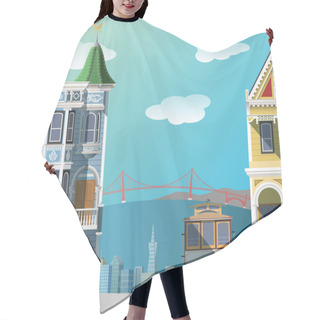 Personality  San Francisco Landscape Hair Cutting Cape