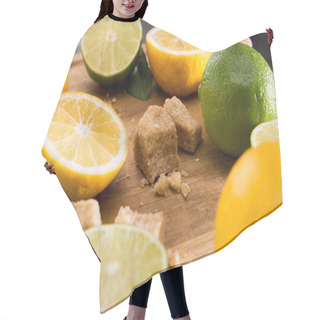 Personality  Lemons And Limes With Brown Sugar Hair Cutting Cape