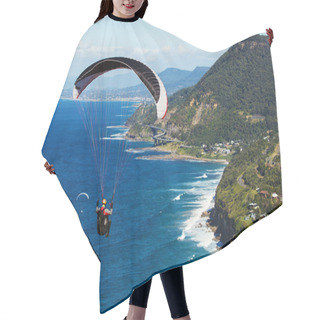 Personality  Parachuting Over The Ocean At Stanwell Tops NSW Australia Hair Cutting Cape