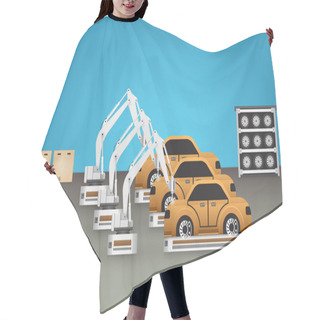 Personality  Robot Car Hair Cutting Cape