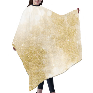 Personality  Golden Glittering Pattern. Festive Background Of Shiny Shimmerin Hair Cutting Cape