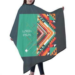 Personality  Geometric Design For Business Card Hair Cutting Cape