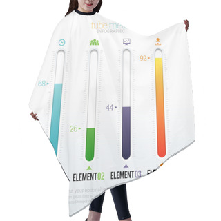 Personality  Tube Meter Infographic Hair Cutting Cape