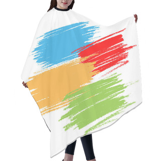 Personality  Colorful Scribble Stains Hair Cutting Cape