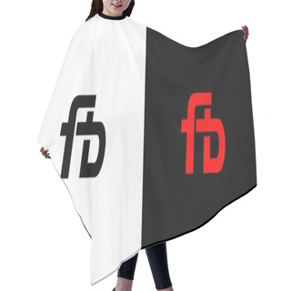 Personality  Modern And Unique  Letter FB Initials Logo Design  Hair Cutting Cape