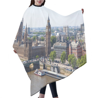 Personality  London In An Aerial View Hair Cutting Cape