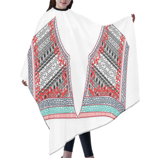 Personality  Shirt Embroidery Ornament Pattern Hair Cutting Cape