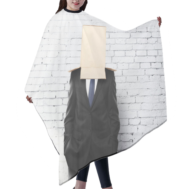 Personality  Box On Head Hair Cutting Cape