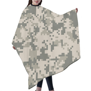 Personality  Digital Camo Vector Pattern Hair Cutting Cape