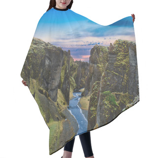 Personality  Photo Of The Panoramic View Of The Fjaorargljufur Canyon At The Sunset Time Hair Cutting Cape