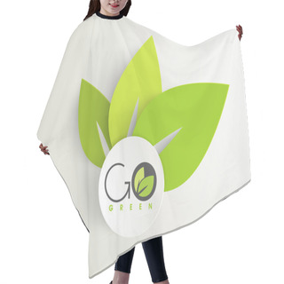 Personality  Nature Background, Eco Friendly Concept. Hair Cutting Cape