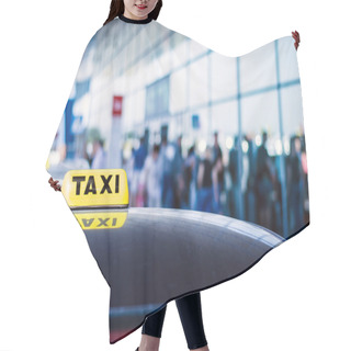 Personality  Taxi Sign On Car Hair Cutting Cape