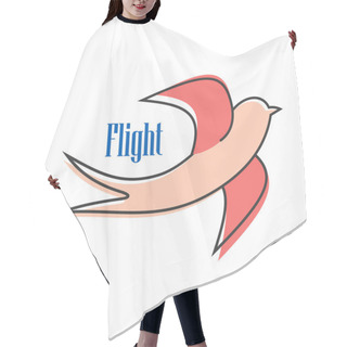 Personality  Nimble Pink Swallow In Flight Hair Cutting Cape