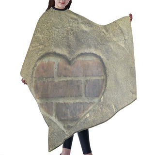 Personality  Shape Of Heart On Kiln Hair Cutting Cape
