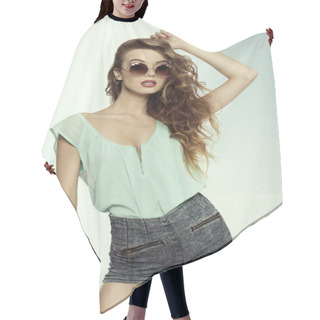 Personality  Sexy Trendy Curly Female  Hair Cutting Cape