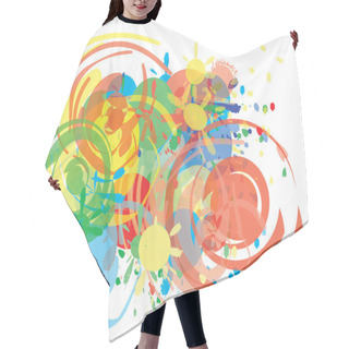 Personality  Holidays Abstract Pattern Hair Cutting Cape