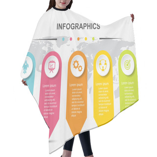 Personality  Infographic Design Template For Business Presentation Hair Cutting Cape