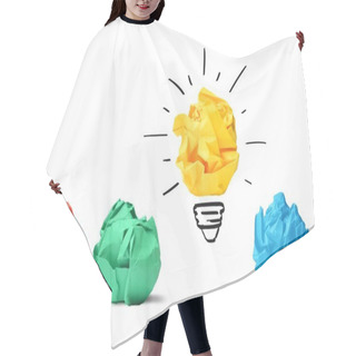 Personality  Idea And Innovation Concept Hair Cutting Cape