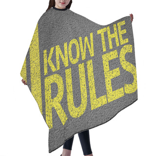 Personality  Know The Rules Written On The Road Hair Cutting Cape