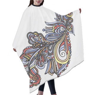 Personality  Ornament With Ethnic Floral Elements Hair Cutting Cape
