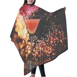 Personality  Cocktail On An Abstract Background Hair Cutting Cape