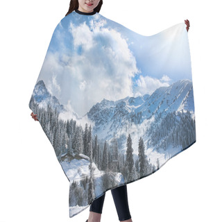 Personality  Mountains In Winter Hair Cutting Cape
