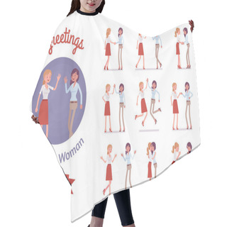 Personality  Female Friends Greeting Set Hair Cutting Cape