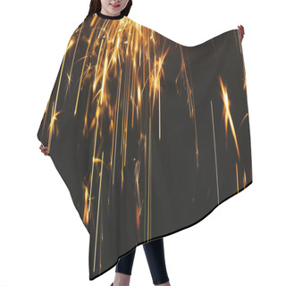Personality  Glowing Sparks Abstract Background Hair Cutting Cape