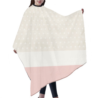 Personality  Vintage Background Pink Beige With Polka Dots Hair Cutting Cape