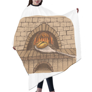 Personality  Watercolor Fresh Loaf Of Bread And A  Oven Hair Cutting Cape