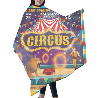 Personality  Circus Show, Amusement Carnival Performance Hair Cutting Cape