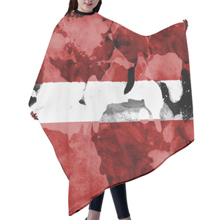 Personality  The Latvian Flag Hair Cutting Cape