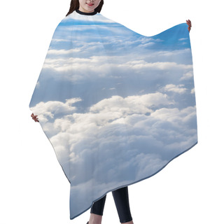 Personality  Fluffy Storm Clouds, Aerial Photography. Hair Cutting Cape