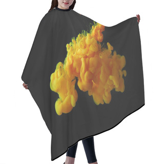 Personality  Abstract Black Background With Orange Splash Of Paint Hair Cutting Cape